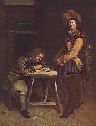 TERBORCH, Gerard Officer Writing a Letter Germany oil painting artist